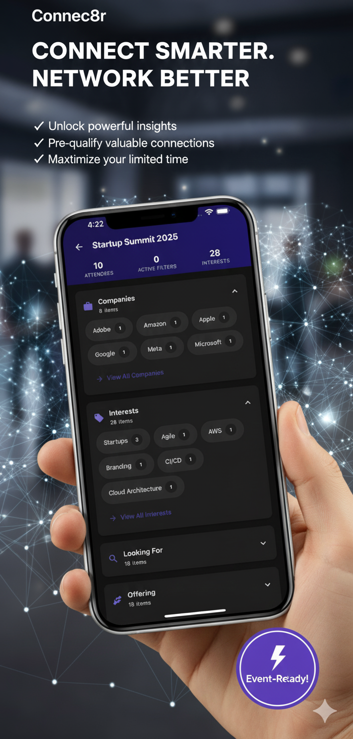 Connec8r App - Event Details